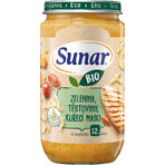 Sunar Verduras ecológicas, pasta, pollo 12m+, 235 g Sunar Verduras ecológicas, pasta, pollo 12m+, 235 g