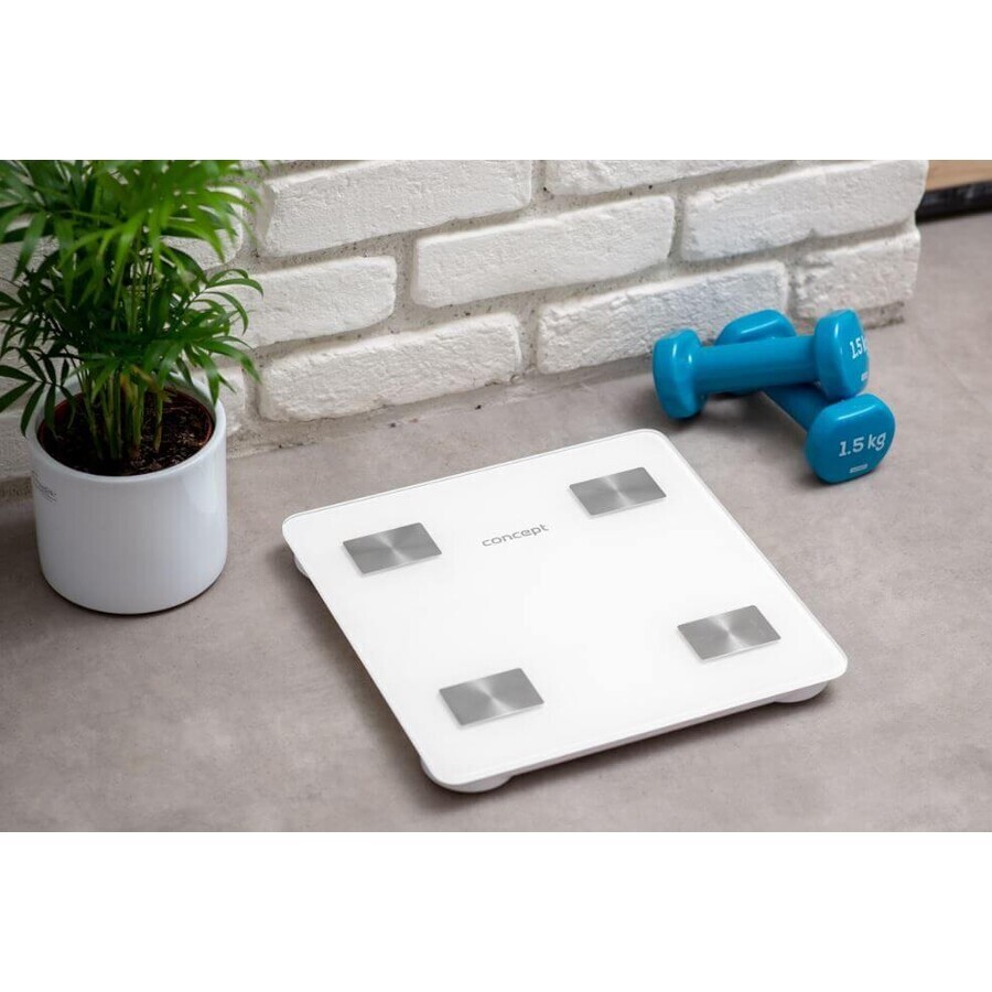 Concept VO4000 bilancia pesapersone diagnostica 180kg bianco