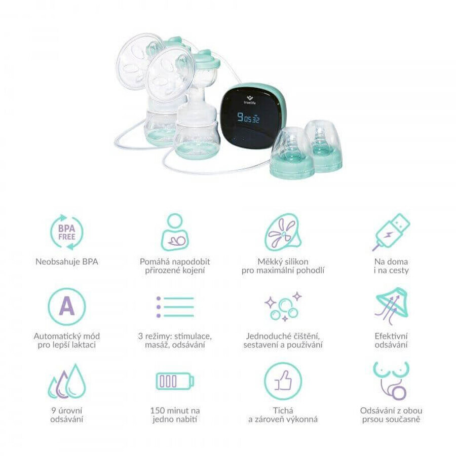 TrueLife Nutrio BP Electric Pompă de sân electrică dublă
