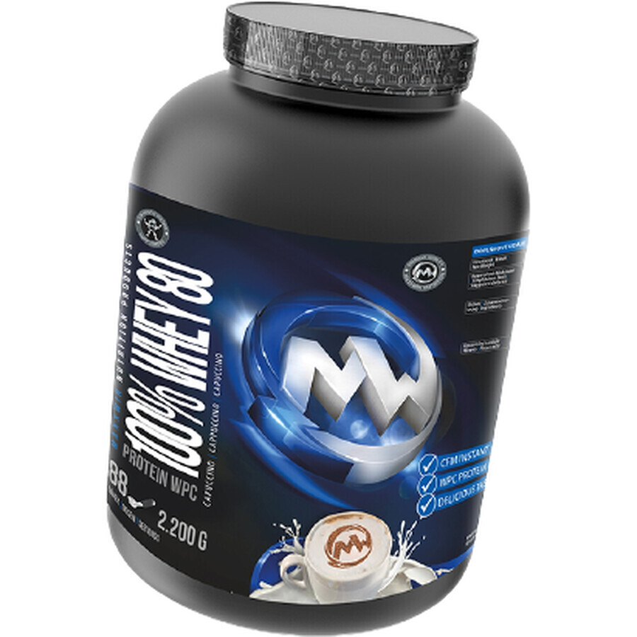 Maxxwin 100% Molkenprotein 80, Cappuccino 2200 g