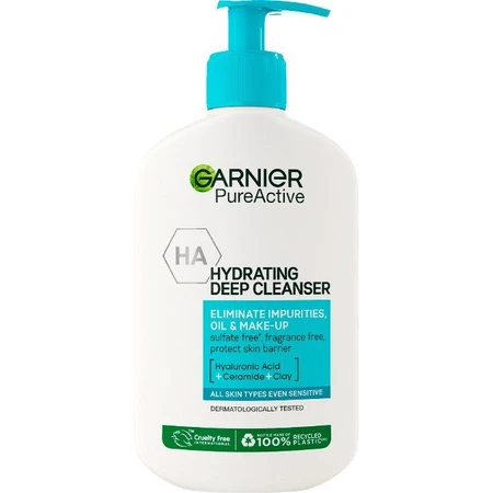 Garnier Pure Active Gel Limpiador Hidratante antiimperfecciones, 250 ml