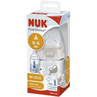 Nuk First Choice Baby Bottle Temperature control beige 150 ml