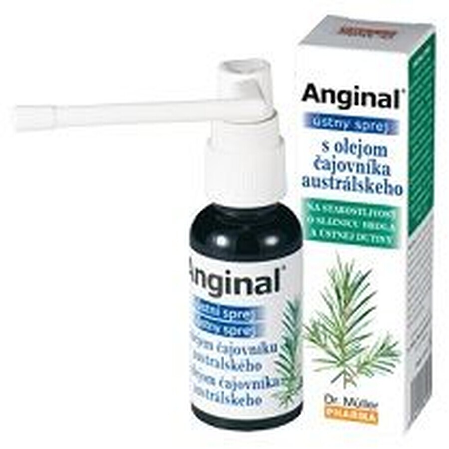 Winkel op Dr.Muller Anginal Oral Spray met Australische Tea Tree Olie 30 ml Dr.Muller Anginal Oral Spray met Australische Tea Tree Olie 30 ml