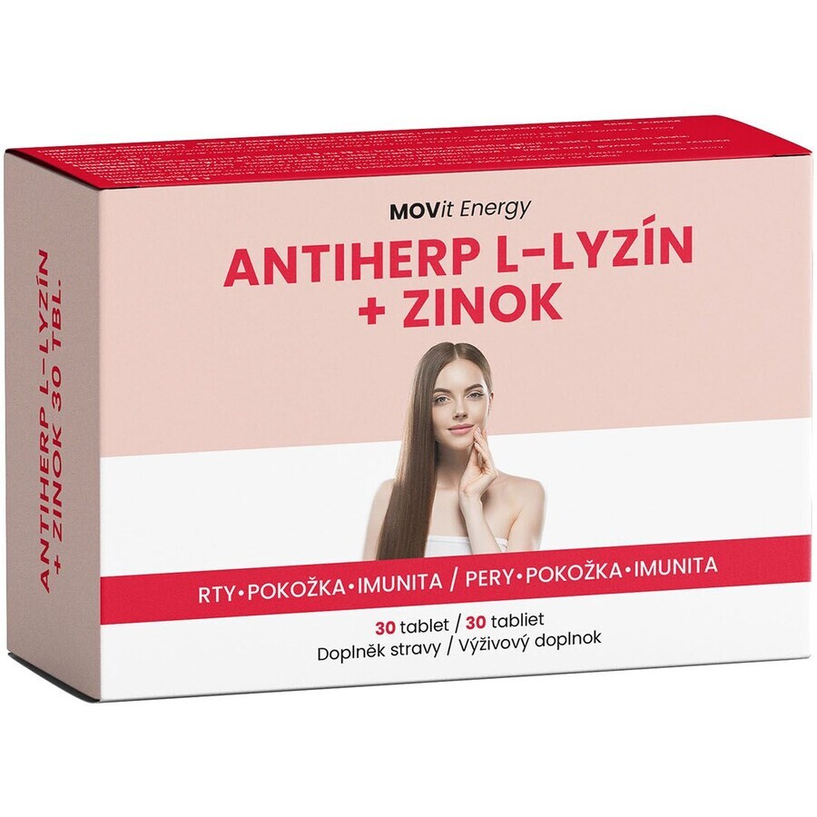 Movit Energy AntiHerp L-Lizină + Zinc 30 comprimate