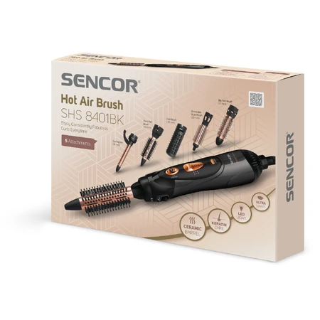 Sencor Fer à onduler à air chaud SHS 8401BK