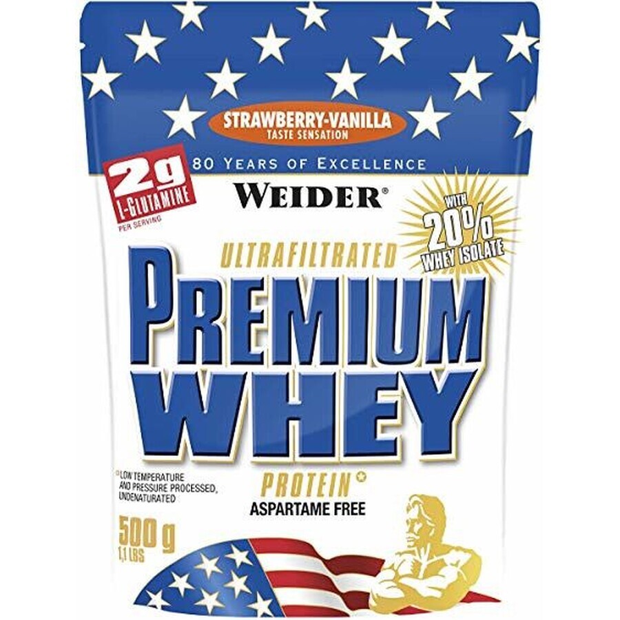 Weider Protein Premium Whey - fraise-vanille 500 g