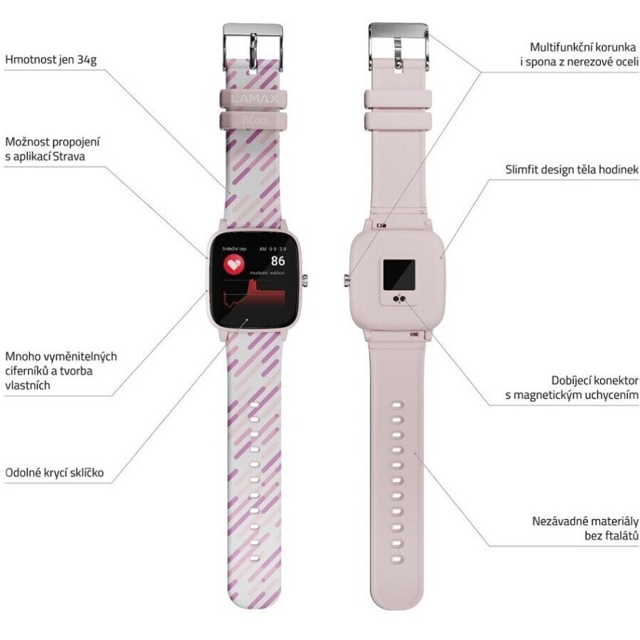 LAMAX BCool Pink BCool Pink smart watch for kids
