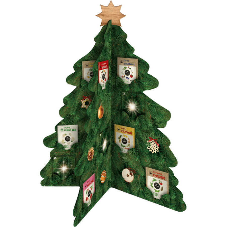 Calendrier de l'avent Leros arbre de l'avent aux herbes 24 sachets