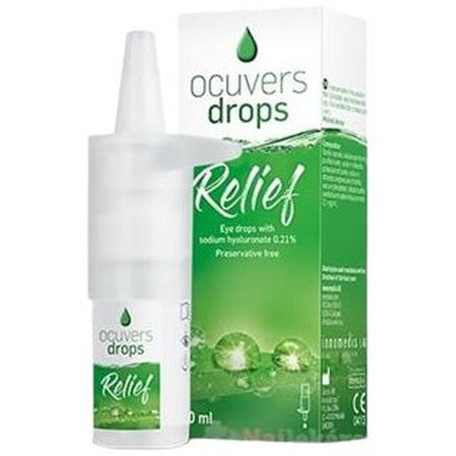 Ocuvers druppels Natriumhyaluronaat oogdruppels 0,21% 10 ml