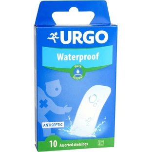 Urgo Waterproof Antiseptic Patch, wasserdicht, transparent, 2 Größen 10 Stück