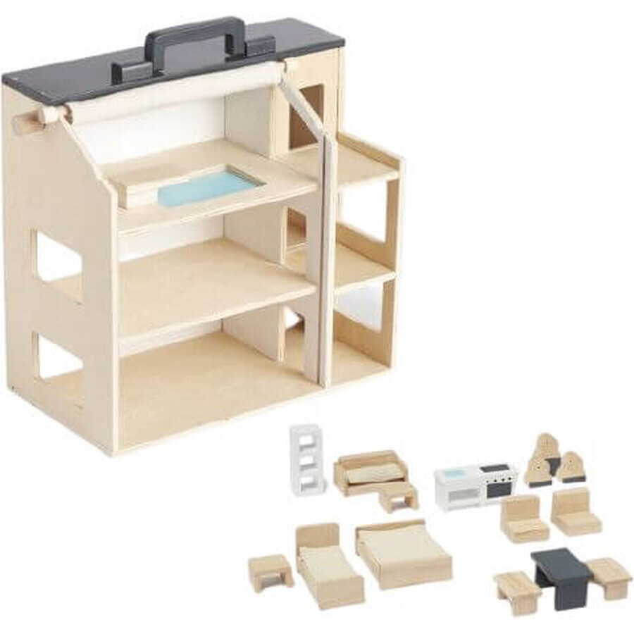 Konzept für Kinder, Aiden Holzpuppenhaus