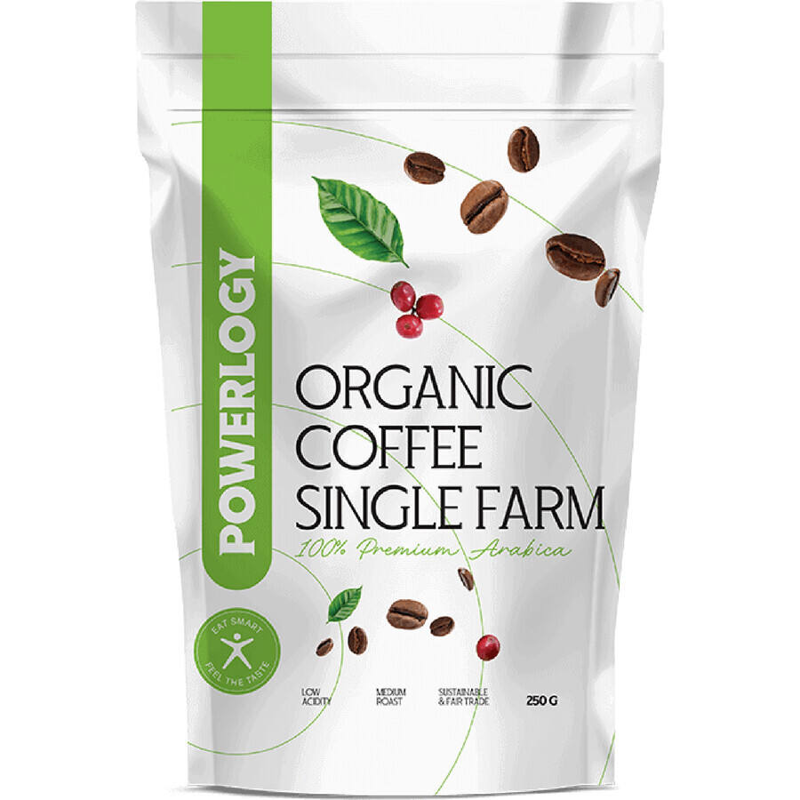 Powerlogy Organic Single Farm koffie 250 g