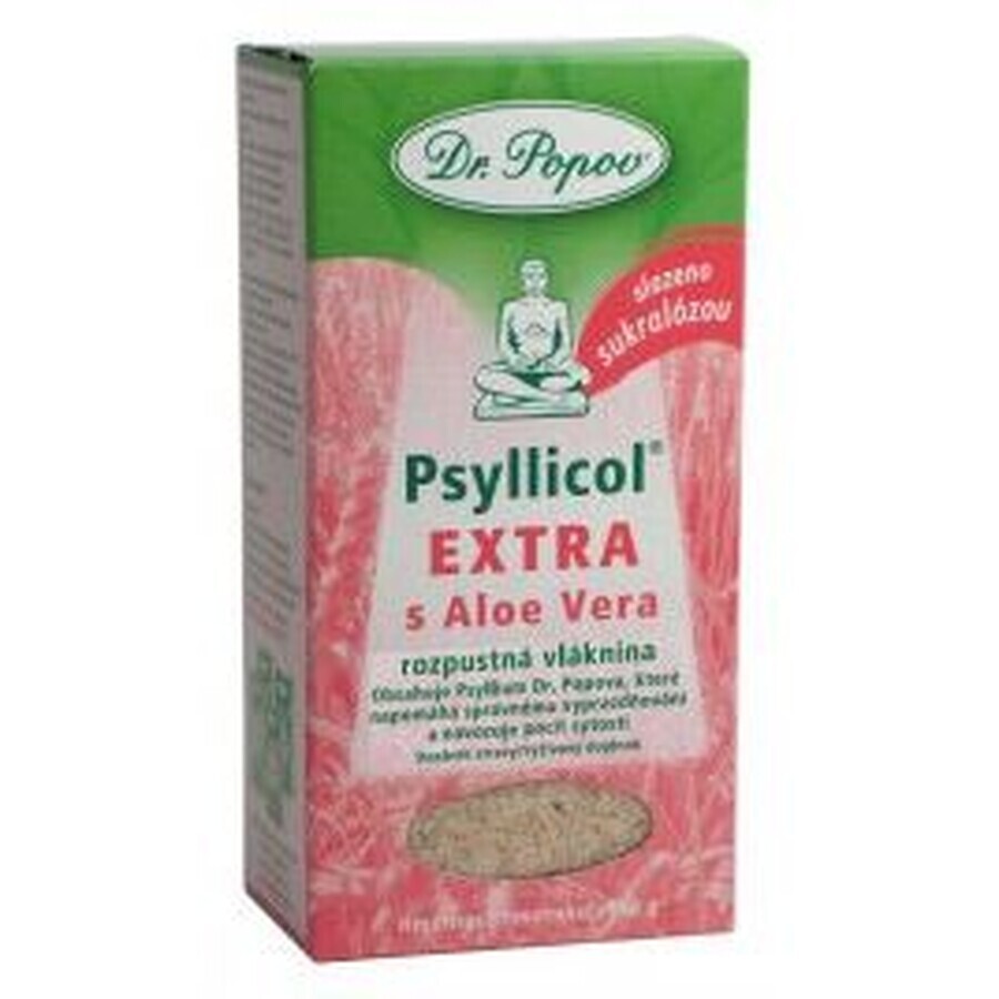 Dr. Popov PSYLLICOL EXTRA met Aloë Vera oplosbare vezels met citrussmaak 100 g