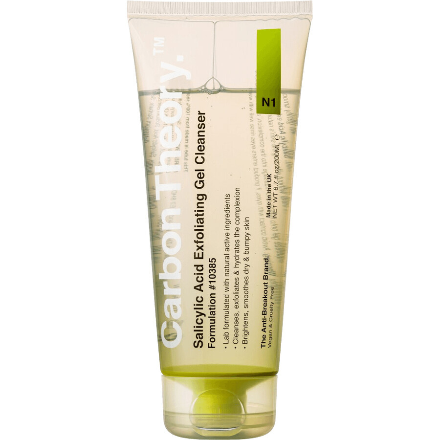 Carbon Theory Gel limpiador exfoliante con ácido salicílico 200 ml