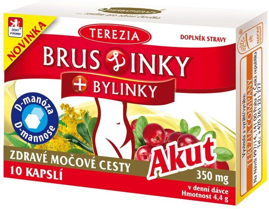 Terezia Cranberries+herbs Akut 10 capsules