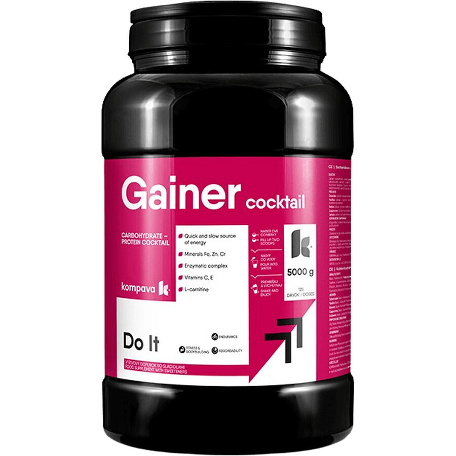 Kompava Gainer aardbei cocktail 2500 g