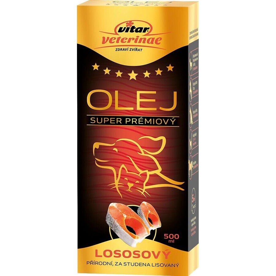 Vitar Veterinae Zalmolie 500 ml