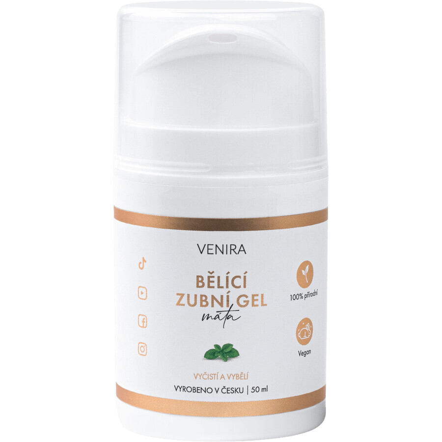 Venira Gel dentale sbiancante alla menta piperita 50 ml