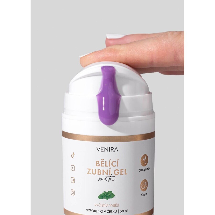 Venira Gel dentale sbiancante alla menta piperita 50 ml