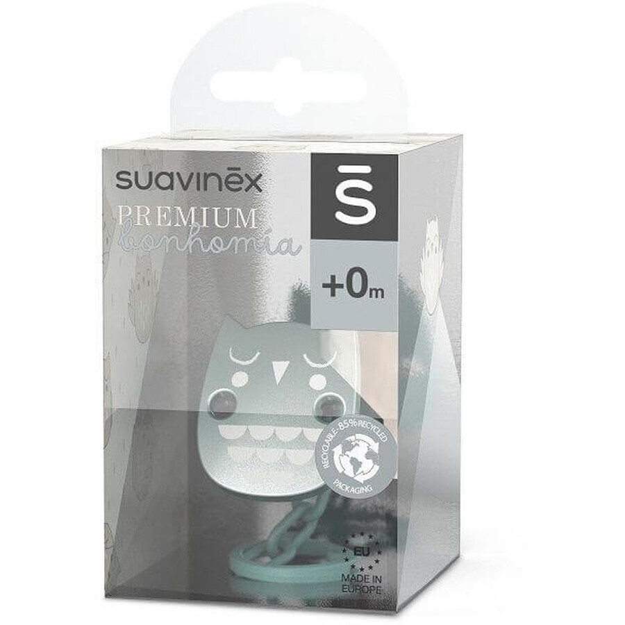 Suavinex Bonhomia Premium pinza chupete - verde