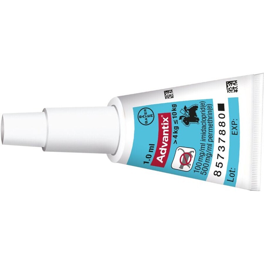 Advantix Spot-on pentru câini de la 4 la 10 kg 1 buc