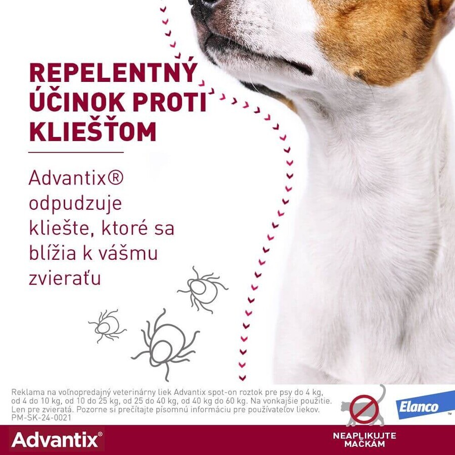Advantix Spot-on pentru câini de la 4 la 10 kg 1 buc