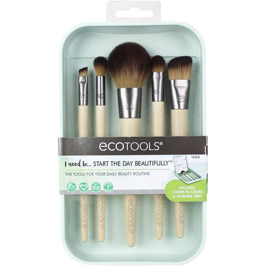 EcoTools Set de brochas Start The Day Beautifully 5 pcs