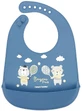 Canpol babies Bonjour Paris Silicone bib with blue pocket