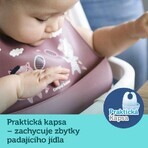 Canpol babies Bonjour Paris Bavetă din silicon cu buzunar albastru