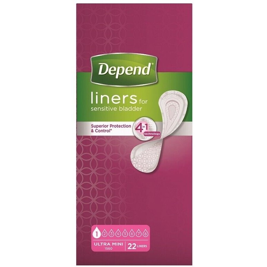 Depend Ultra mini Inkontinenzeinlagen 22 Stück