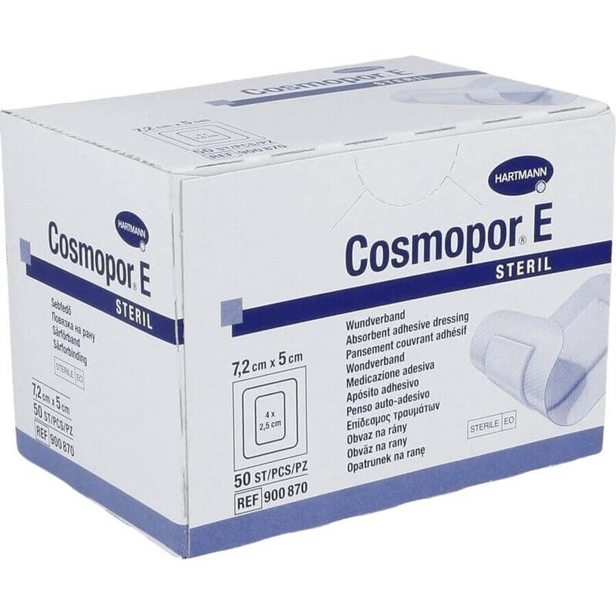 Hartmann COSMOPOR E STERILE pansement stérile (7,2x5cm) 1x50 pcs