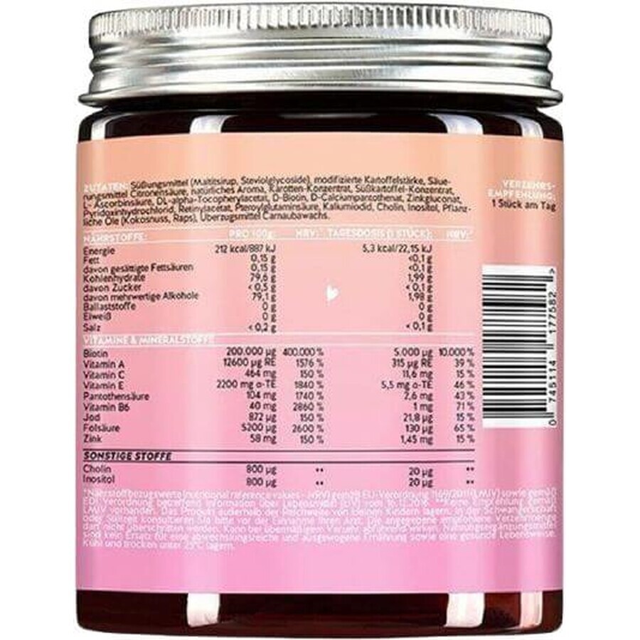 Ursuleți Ah-mazing vitamine pentru păr sănătos cu biotină fără zahăr 60 buc