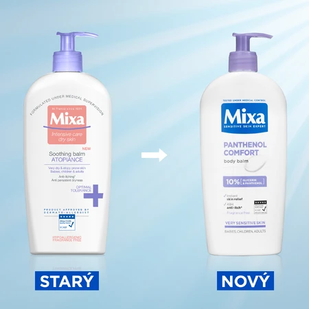 Mixa Panthenol Comfort beruhigende Körperlotion für sehr empfindliche Haut 400 ml