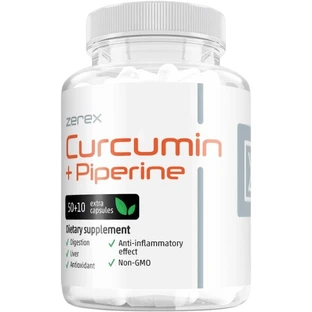Zerex Curcumin + Piperin - natürliche Unterstützung gegen Entzündungen 60 Weichkapseln