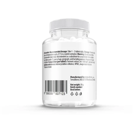 Zerex Curcumin + Piperin - natürliche Unterstützung gegen Entzündungen 60 Weichkapseln