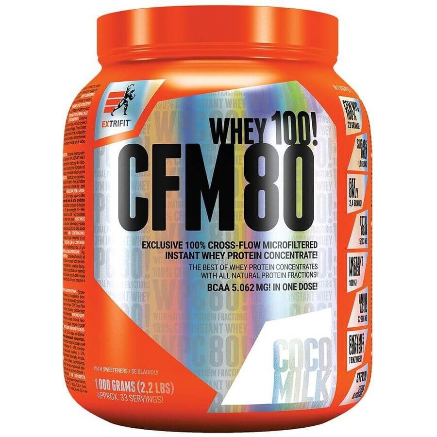 Extrifit CFM Instant Whey 80 lapte de nucă de cocos 1000 g