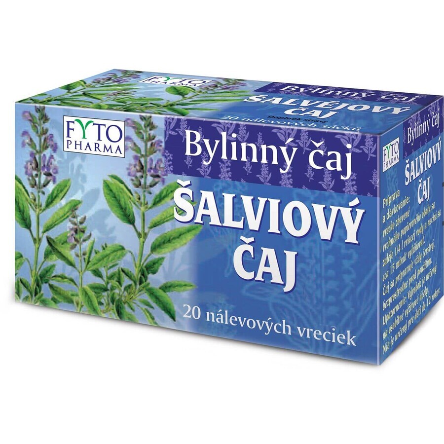 Fyto Pharma Tè alla salvia, 20 x 1 g