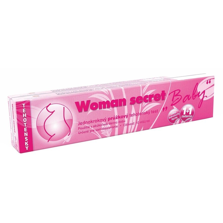 Woman's secret BABY Test de grossesse en une étape 2 pcs