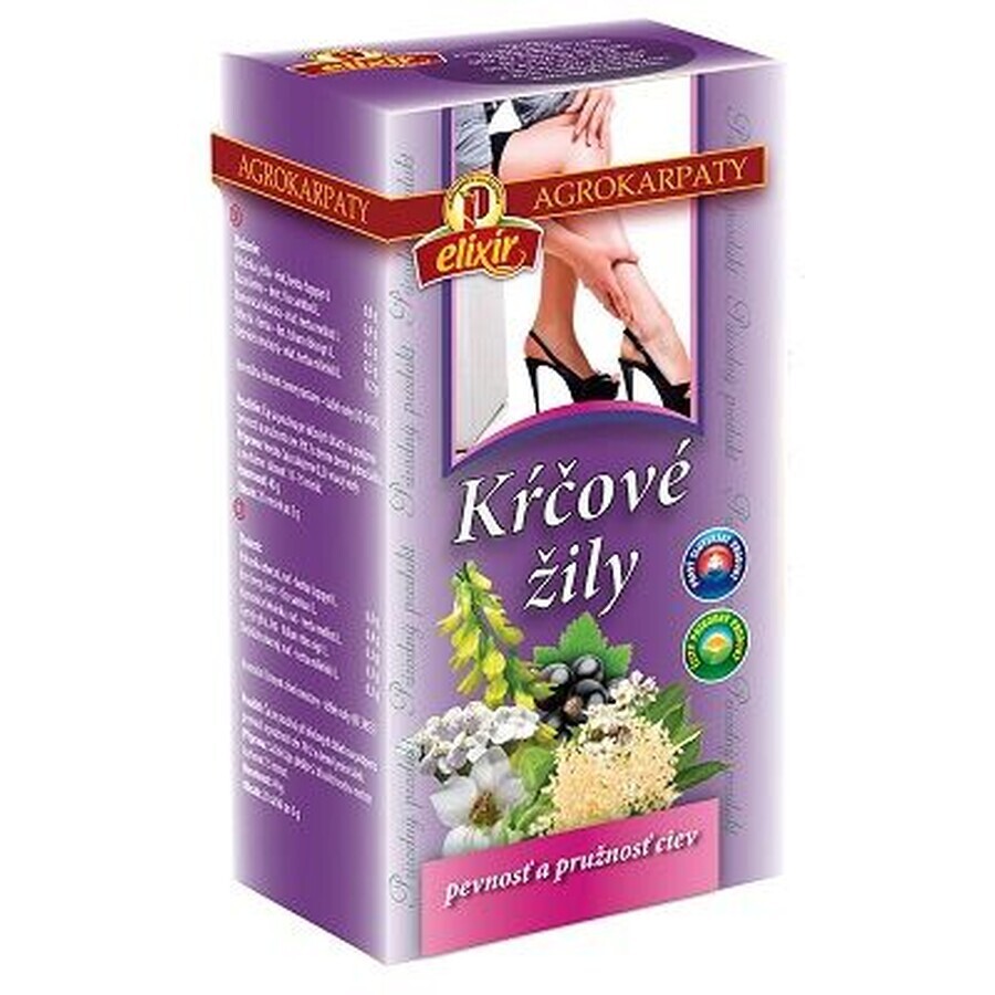 Agrocarps Krampfadern Kräutertee reines Naturprodukt Sachets 20 x 2 g