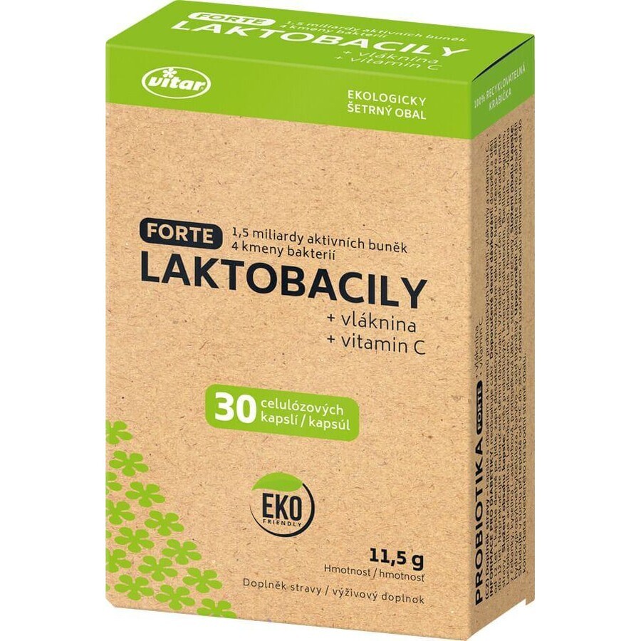 Vitar Lactobacilos Forte ECO 30 cápsulas