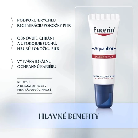 Eucerin Aquaphor SOS Bálsamo Labial Regenerador 10 ml