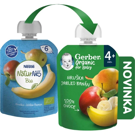 Gerber Organic sac à poires 100% bio 4m+ 16 x 90 g