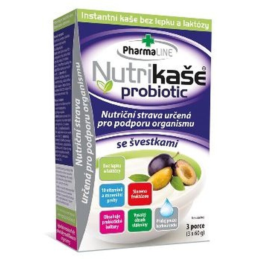 Nutrikaša probiótico - con ciruela 3x60 g 3 x g