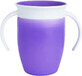 Munchkin Junior 360&#176; non-flowing cup with purple ears 207 ml 207 ml
