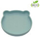 Bo Jungle silicone plate with suction cup Bear Pastel Blue