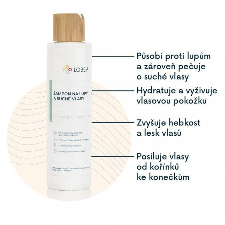 Lobey Shampoo per forfora grassa e cute problematica 200 ml