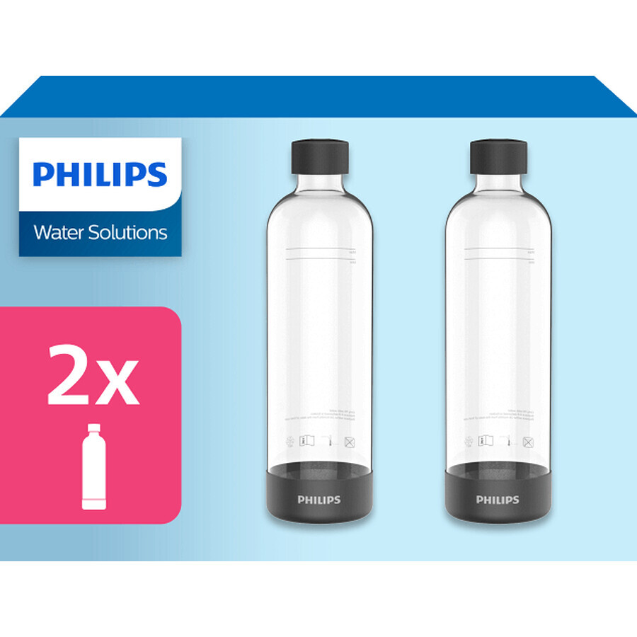 Philips Aquashield Carbonating Bottle ADD911BK/10 2 pcs