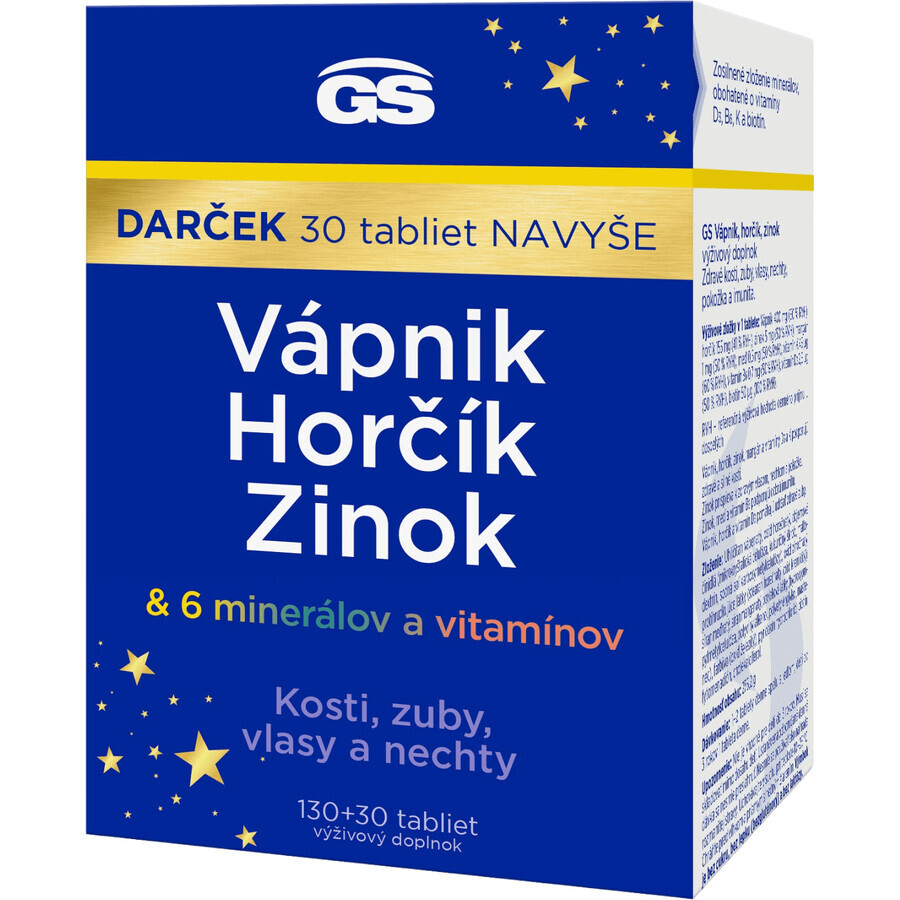 GS Calcium, magnesium, zinc gift 2023 130+30 tablets