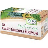Fyto Pharma Herbal Memory Tea with Ginkgo and Ginseng 20 x 1.25 g