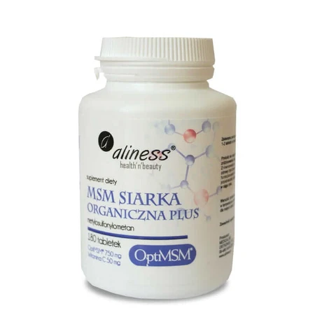 MSM Organisch Zwavel OptiMSM PLUS 180 tabletten Aliness